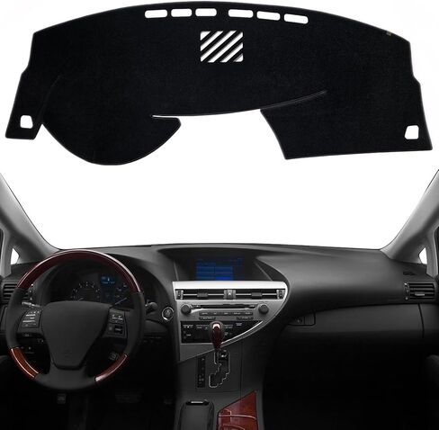 KEYOOG غطاء لوحة أجهزة القياس مناسب لـ 2012-2007 Le-xus LS LS460 LS600H (لمحرك اليد اليسرى)، حصيرة لوحة أجهزة القياس للسيارة مضادة للوهج، وسادة مضادة للانزلاق وواقي من الشمس (الفانيلا) in Kuwait