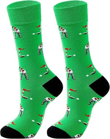 American Trends Golf Socks for Men Funny Sock Golf Gifts for Golfer Accessories for Men Novelty Socks in Saudi Arabia