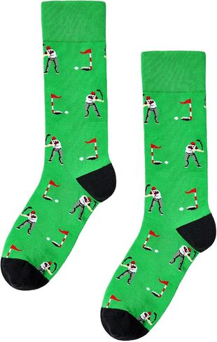 American Trends Golf Socks for Men Funny Sock Golf Gifts for Golfer Accessories for Men Novelty Socks in Saudi Arabia