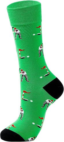 American Trends Golf Socks for Men Funny Sock Golf Gifts for Golfer Accessories for Men Novelty Socks in Saudi Arabia