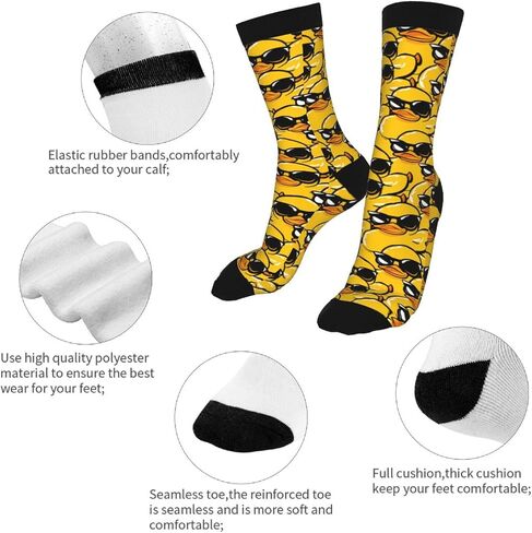 WOAIDY Men's Holiday Novelty Crew Socks, Soft Funny Dress Socks for Him in Kuwait