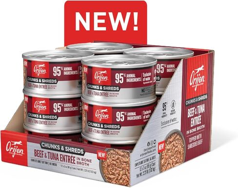 ORIJEN Chunks & Shreds Duck & Liver Entrée, 3oz in Kuwait