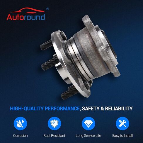 Autoround 512500 محمل العجلات الخلفية وتجميع المحور متوافق مع Ford Escape (AWD) 13-18 ، Lincoln MKC (AWD) 15-19 Select Reserve 17-18 ، 5 Lug W/ABS ، مجموعة من 2 in Kuwait