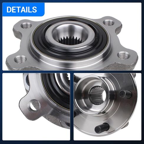 Autoround 512500 محمل العجلات الخلفية وتجميع المحور متوافق مع Ford Escape (AWD) 13-18 ، Lincoln MKC (AWD) 15-19 Select Reserve 17-18 ، 5 Lug W/ABS ، مجموعة من 2 in Kuwait