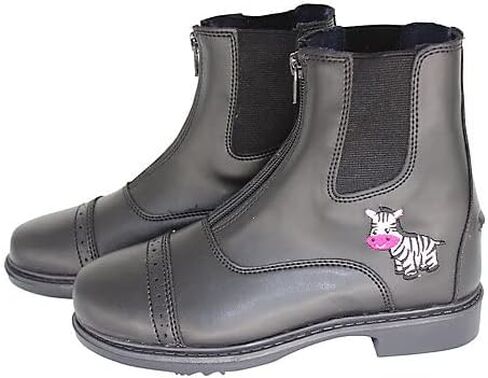 Tuffrider Starter Zebra Paddock Boots for Children - Black in Saudi Arabia