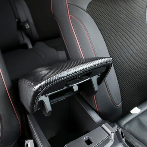 CAR CENTER CENTOLE CONSOLE REMS COVER لـ JEEP GRAND CHEROKEE 2011-2020 2021 ARM REST REST CONSOLE CONSOLE SAVER FOR GRAND CHEROKEE CONSOLE (Black Red Line) in Saudi Arabia