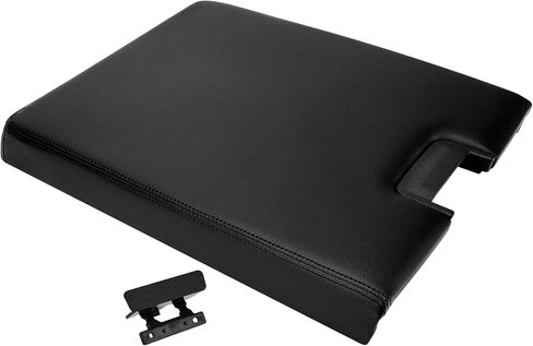 20864151 Center Console Lid Kit - غطاء وحدة التحكم المركزية مع قفل لعام 2007-2014 تشيفي سيلفرادو ، ضاحية ، تاهو ، Avalanche/GMC Yukon (XL)/Sierra 1500/2500/3500 استبدال# 20864154 20864153 (أسود) in Saudi Arabia