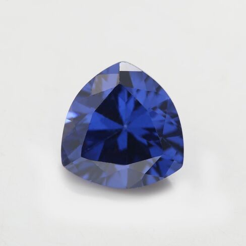 Jiangyuangems 20pcs 6x6mm 5a تريليون شكل شكل تنزانيت لون الزركونيا الحجارة الحجارة الحجرية تشيك ستونج in Kuwait