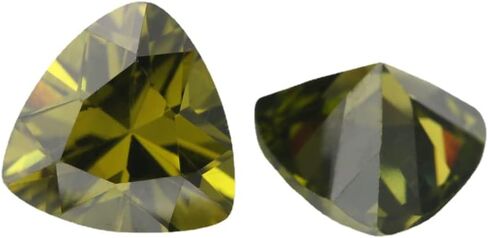 Jiangyuangems 20pcs 6x6mm 5a تريليون شكل شكل تنزانيت لون الزركونيا الحجارة الحجارة الحجرية تشيك ستونج in Kuwait