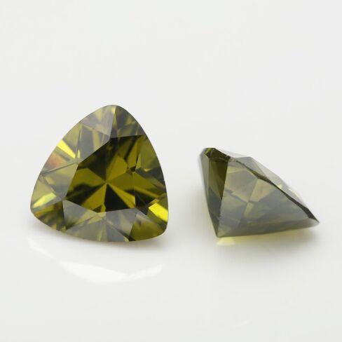 Jiangyuangems 20pcs 6x6mm 5a تريليون شكل شكل تنزانيت لون الزركونيا الحجارة الحجارة الحجرية تشيك ستونج in Kuwait