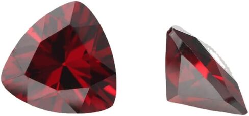 Jiangyuangems 20pcs 6x6mm 5a تريليون شكل شكل تنزانيت لون الزركونيا الحجارة الحجارة الحجرية تشيك ستونج in Kuwait