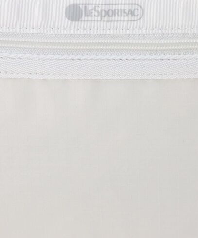 حقيبة LeSportsac Spectator Azure Deluxe متوسطة الحجم لعطلة نهاية الأسبوع، طراز 4318/لون E871، أزرق محيطي ساحر وأبيض ناصع يوحدان الهدوء والصفاء، طراز Spectator بحزام/زخرفة بلونين in Kuwait