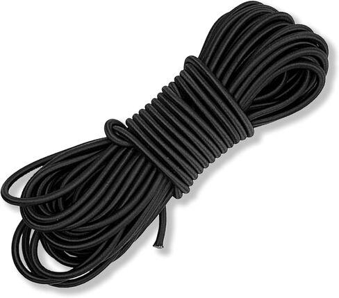 Elastic Bungee Cord, Heavy Duty Bungee Shock Cord, Elastic Polyester Cords for Camping, Tents, Cargo, Awning Kayak Stretch String Rope, Marine Grade, Hammock (5/32"×50ft) in Kuwait