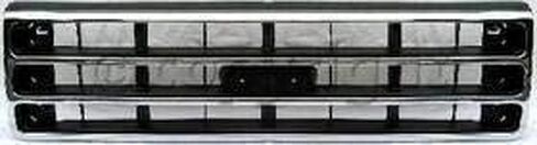 Garage-Pro Grille Assembly Compatible with FORD F-SERIES 1989-1991 Chrome Shell/Painted-Dark Argent Insert in Saudi Arabia