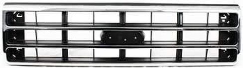 Garage-Pro Grille Assembly Compatible with FORD F-SERIES 1989-1991 Chrome Shell/Painted-Dark Argent Insert in Saudi Arabia