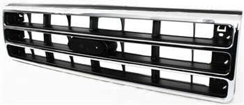 Garage-Pro Grille Assembly Compatible with FORD F-SERIES 1989-1991 Chrome Shell/Painted-Dark Argent Insert in Saudi Arabia