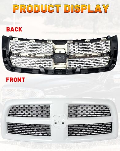 All Chrome Front Grille Assembly for 2013-2018 RAM 2500 3500 HD Laramie Style Pickup Upper Bumper Grill in Kuwait