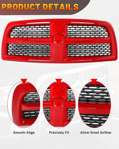 جميع Chrome Front Grille Assembly لعام 2013-2018 RAM 2500 3500 HD Laramie Style Pickup Bumper Grill in Kuwait