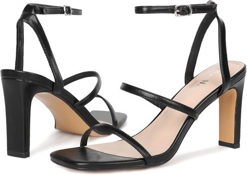 صندل Mavmax للسيدات الكعك الكنسي Square Square Open Toe Strap Strap Sandals Block Cloy For Women Comfort Dress Party Party Prom Prom in Kuwait