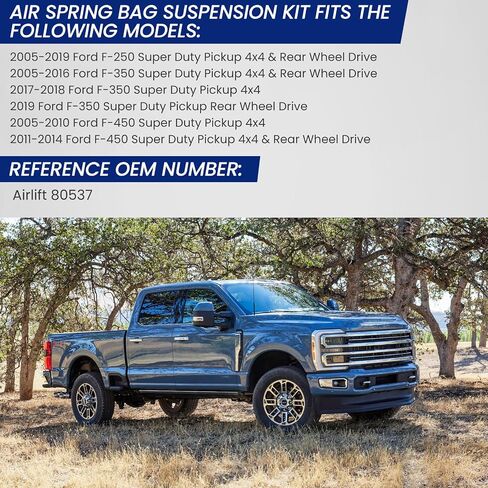 مجموعات تعليق أكياس الربيع الأمامية من أجل F-250 Super Duty Pickup 4x4 و REAL WELLE DRIVE 2005-2019 ، F-350 2005-2016 ، F-450 2011-2014 OEM استبدال 80537 in Saudi Arabia