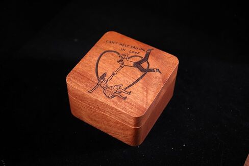 MISS LI GARDEN Vintage Style Wooden Music Box Legend of Zelda Song of Storms Rotatable Vinyl Record Player Gift for Son Daughter Anniversary Birthday Christmas in Saudi Arabia