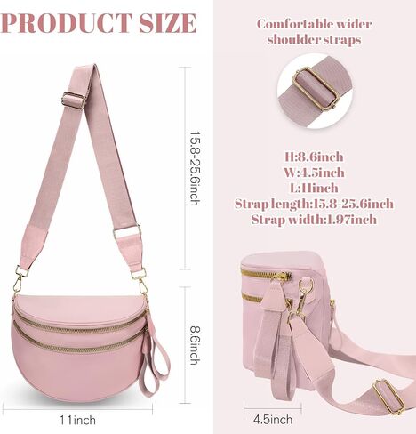 WOOMADA Checkered Crossbody Bags for Women, Nylon Checkered bum bag, Stylish Belt Bag Purse with Adjustable Shoulder Strap(Beige Checkerboard) in Saudi Arabia