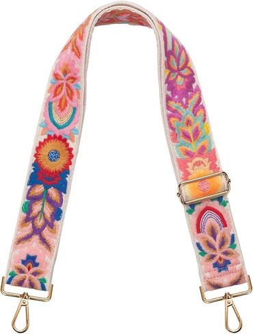 محفظة أحزمة استبدال Crossbody للنساء - محفظة مطرزة على حقائب اليد - 2 بوصة حزام الغيتار للمحفظة in Kuwait