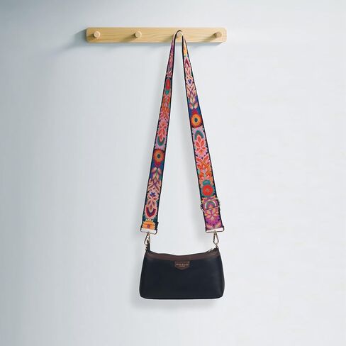 محفظة أحزمة استبدال Crossbody للنساء - محفظة مطرزة على حقائب اليد - 2 بوصة حزام الغيتار للمحفظة in Kuwait