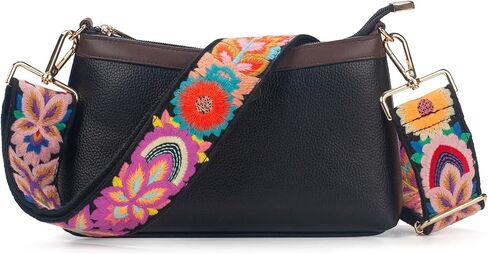 محفظة أحزمة استبدال Crossbody للنساء - محفظة مطرزة على حقائب اليد - 2 بوصة حزام الغيتار للمحفظة in Kuwait