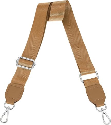 uxcell Wide Shoulder Strap, 3.8cm Adjustable Purse Strap Replacement Crossbody Strap for Shoulder Bag Handbag, White, Silver Square Mouth Buckle in Saudi Arabia