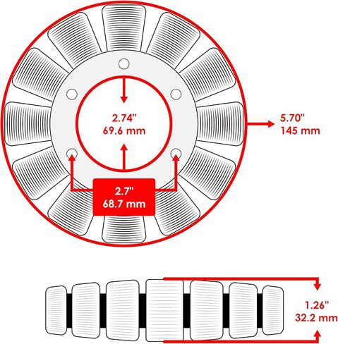 Caltric Stator متوافق مع Polaris Sportsman X2 850 2011 in Kuwait