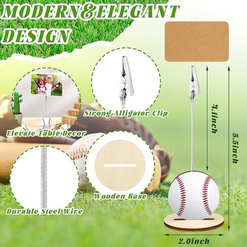 20 Pcs Golf Base Memo Clip Holder Table Number Card Place Holders Stand Note Paper Clip Golf Centerpieces for Table Golf Party Favors Photo Stand for Golf Party Events Decoration in Saudi Arabia