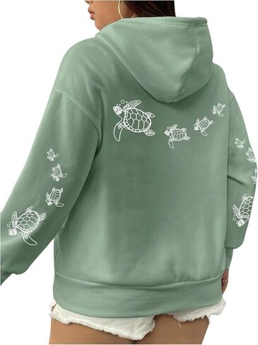 Soly Hux Women's Plus Hoodies Long Sleeve Graphic Preppy Swefshirts مع جيوب in Kuwait