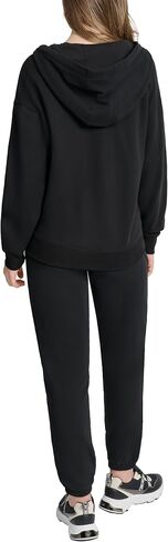 DKNY Women's Sleeve Logo Tape Full Zip Hoodie Sweatshirt in Saudi Arabia