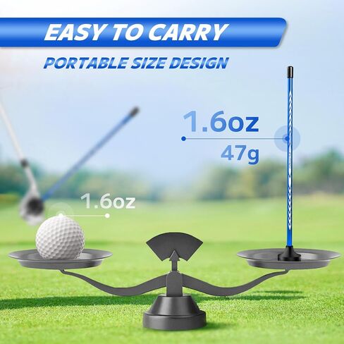 Craftsman Golf Alignment Rods for Golf Swing Training Aid, Golf Alignment Stick with Strong Magnetic Base Golf Practice Stick, 10" Stick Golf Club Tool Calibrate Golf Shots in Kuwait