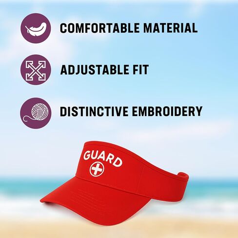 Kemp USA 11" Visor Lifeguard Cross Logo Cap with Embroidery in Saudi Arabia