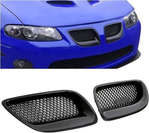 KUAFU Front Bumper Kidney Grilles Compatible with 2004-2006 Pontiac GTO Base Coupe 2-Door Upper Bumper Kidney Mesh Grills Set Black in Saudi Arabia