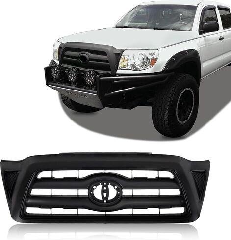 Perfit Liner Front Grille Grill Black Compatible With Toyota 2005-2011 Tacoma TO1200269 5310004350 in Saudi Arabia