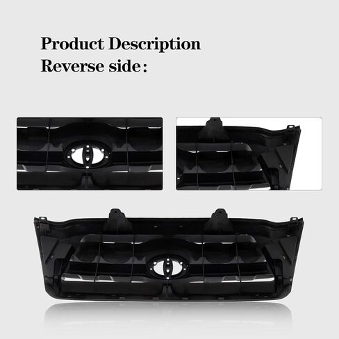 Perfit Liner Front Grille Grill Black Compatible With Toyota 2005-2011 Tacoma TO1200269 5310004350 in Saudi Arabia