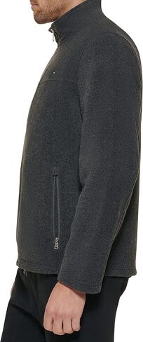 Tommy Hilfiger Men's Tall Size Classic Zip Front Fleece Jacket, Black, XL LONG TA in Saudi Arabia
