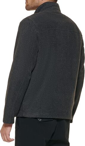 Tommy Hilfiger Men's Tall Size Classic Zip Front Fleece Jacket, Black, XL LONG TA in Saudi Arabia