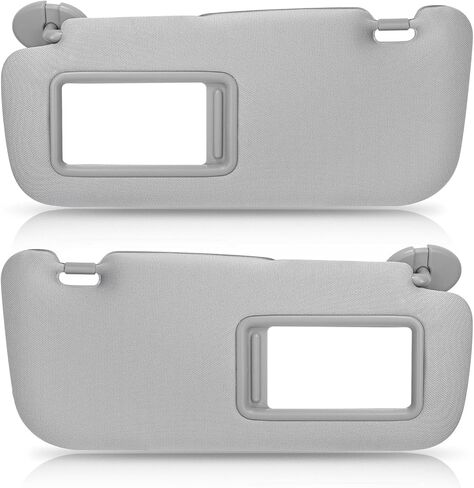 Sun Visor مع مرآة يمين ركاب وزوج من جانب السائق الأيسر رمادي متوافق مع Toyota Corolla 2009-2013 استبدال 74310-12L80-B0 74320-02711-E0 in Saudi Arabia