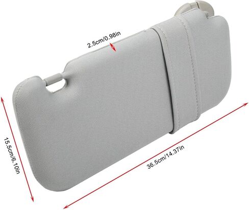 Sun Visor مع مرآة يمين ركاب وزوج من جانب السائق الأيسر رمادي متوافق مع Toyota Corolla 2009-2013 استبدال 74310-12L80-B0 74320-02711-E0 in Saudi Arabia