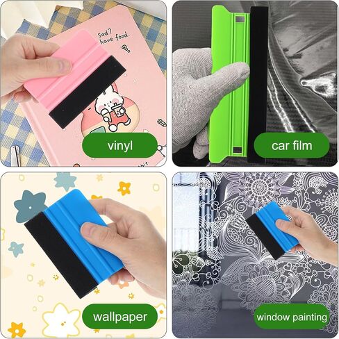 3 Pcs Felt Vinyl Squeegee 8.3'' Large Vinyl Wrapping Felt Squeegee and 4'' Vinyl Wrap Squeegee Applicator for Fastly Installing Car Wrap Squeegee Window Tint in Saudi Arabia