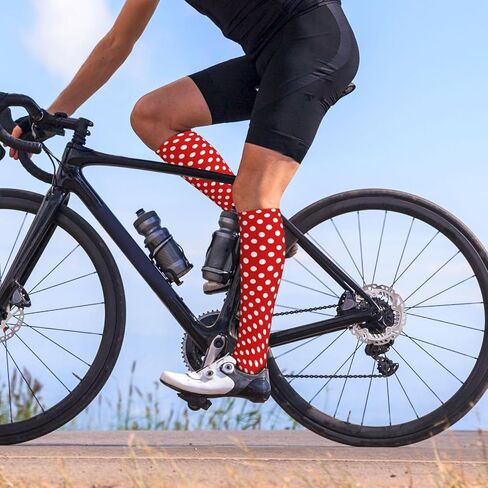 جوارب الانضغاطات الفرنسية للضغط الوردي للنساء ، جوارب عالية في الركبة ، ممرضة ركوب الدراجات الرياضية in Kuwait