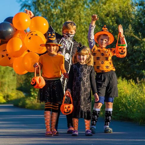 6 أزواج هالوين الركبة الجوارب عالية ضغط العجل الجوارب أشباح اليقطين للنساء مهرجان Cosplay Halloween in Saudi Arabia