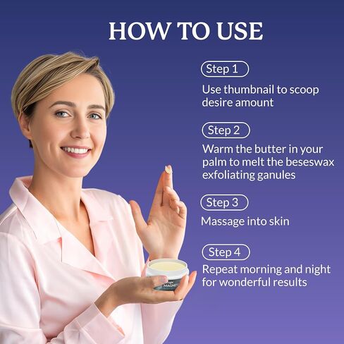 Magnesium Body Butter – Quick Ease for Tensed Legs, Tight Muscles & Sleep, Organic Ingredients with Pure Magnesium Oil, Exfoliating Topical Cream 4oz in Saudi Arabia