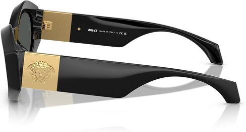 Versace Woman Sunglasses Black Frame, Dark Grey Lenses, 54MM in Saudi Arabia