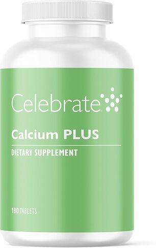 Celebrate Vitamins Calcium Plus – 600mg Calcium Citrate, 600 IU Vitamin D3 & 50mg Magnesium for Post Bariatric Surgery - Gluten-Free & Sugar-Free - 180 Non-Chewable Tablets in Kuwait