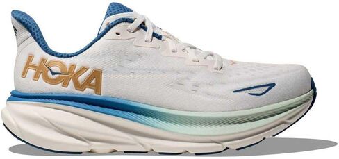 Hoka Men's Clifton 9 Sneaker, Frost/Gold, 12 in Saudi Arabia